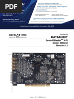 Creative Technology SB0460 Datasheet 2016613112745