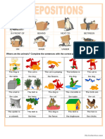 Prepositions - Where Are The Animals