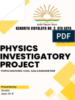 Class 12TH Project On Moving Coil Galvanometer