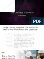 The Violence Ofliteracy