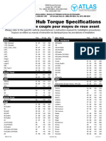 Front Wheel Hub Torque