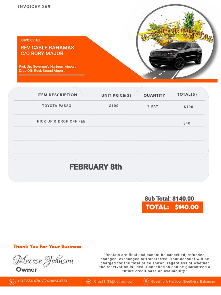 MJ's Car Rental REV PDF