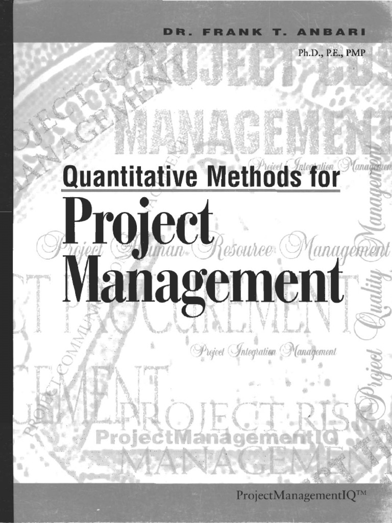 Quantitative Methods For Project Management | PDF