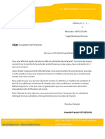 Lettre de Partenariat