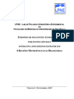 LPAE 2007 Relatorio Diesel - FMUSP PROCONVE
