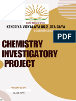Chemistry Project Class 12th