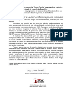 Release Campanha - Tempo Perdido - 10 Anos Do Incêndio Na Kiss