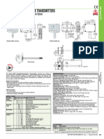 Humidity/Temperature Transmitters: Passive Temperature Outputs, Sintered Filter Options