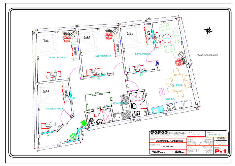 Plano de Arquitectura-A3 | PDF