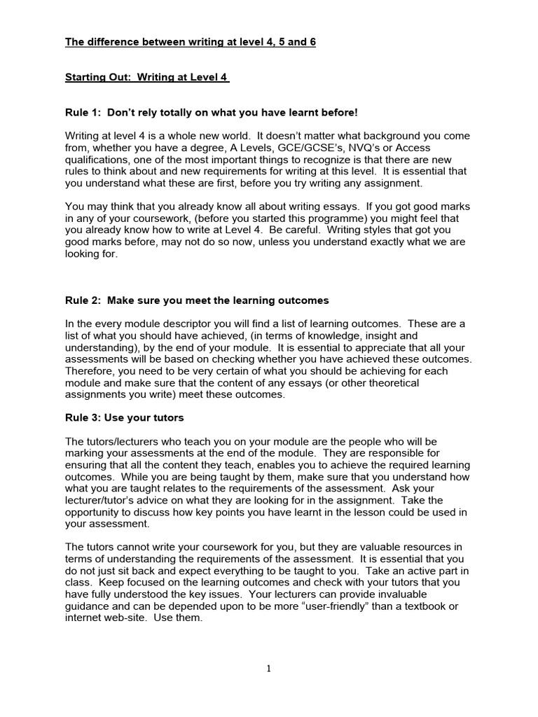 Writing Skills for Levels 4 to 6 | PDF | Leadership | Transformational ...