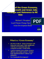 Review of the Green Economy, Green Growth and Green Jobs Paradigm and Relevance to NE Asia