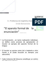 El Aparato Formal de La Enunciacion