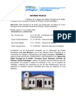 Informe Tecnico Iglesia San Rafael Arcangel El Hatillo Milagros