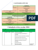 CALENDARIZACIÓN 2024