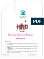 Summary Sheet - HRD Part 3 Lyst4639