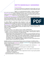 Storia Del Diritto Medievale e Moderno PDF