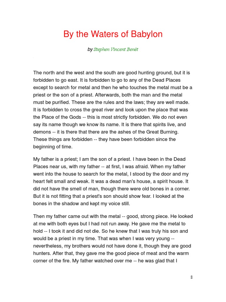 By the Waters of Babylon