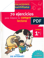 70 Ejercicios para Mejorar La Comprensión Lectora - Primer Grado de Primaria