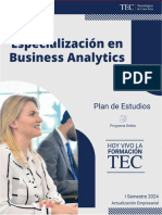 Plan de Estudios - Especialización en Business Analytics