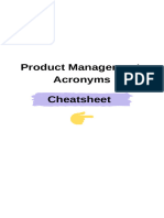 Product Management Acronyms Cheatsheet 