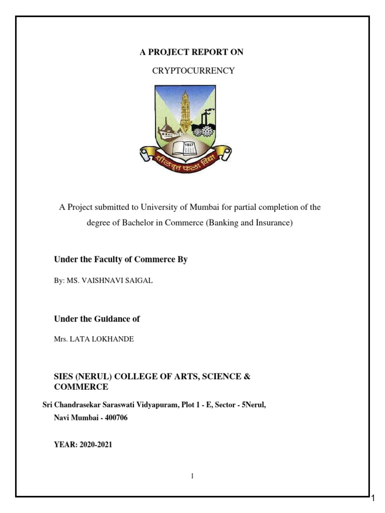 Cryptocurrency PDF - Blackbook Project | PDF | Cryptocurrency | Bitcoin