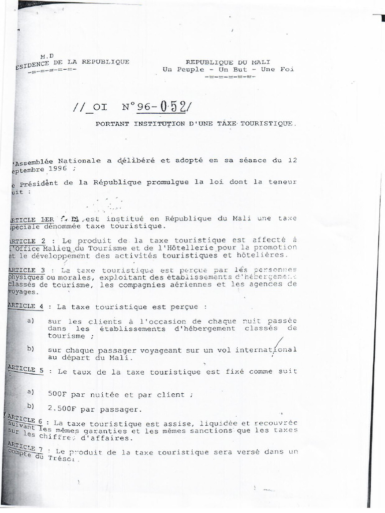 Loi Et Instructions - Taxe - T | PDF