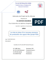 La Mise en Place D'un Nouveau Processus de Production Des Appuis Tête (Projet P24) - EL AZZOUZI ZAKARIAE