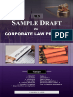 Drafts On Corporate Law Practice