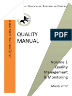 Quality Manual Vol 1 Quality Management and Monitoring Mar12