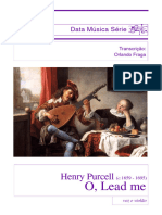 Henry Purcell: O, Lead Me, para Voz e Violão (Com Cello Opcional)