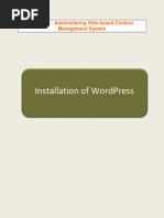 Wordpress Installation