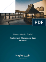 HMP - AFC - User Equipment Clearance Manual