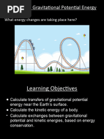 Lesson 1 - Kinetic and Gravitational Potential Energy