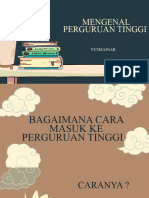 Mengenal Perguruan Tinggi