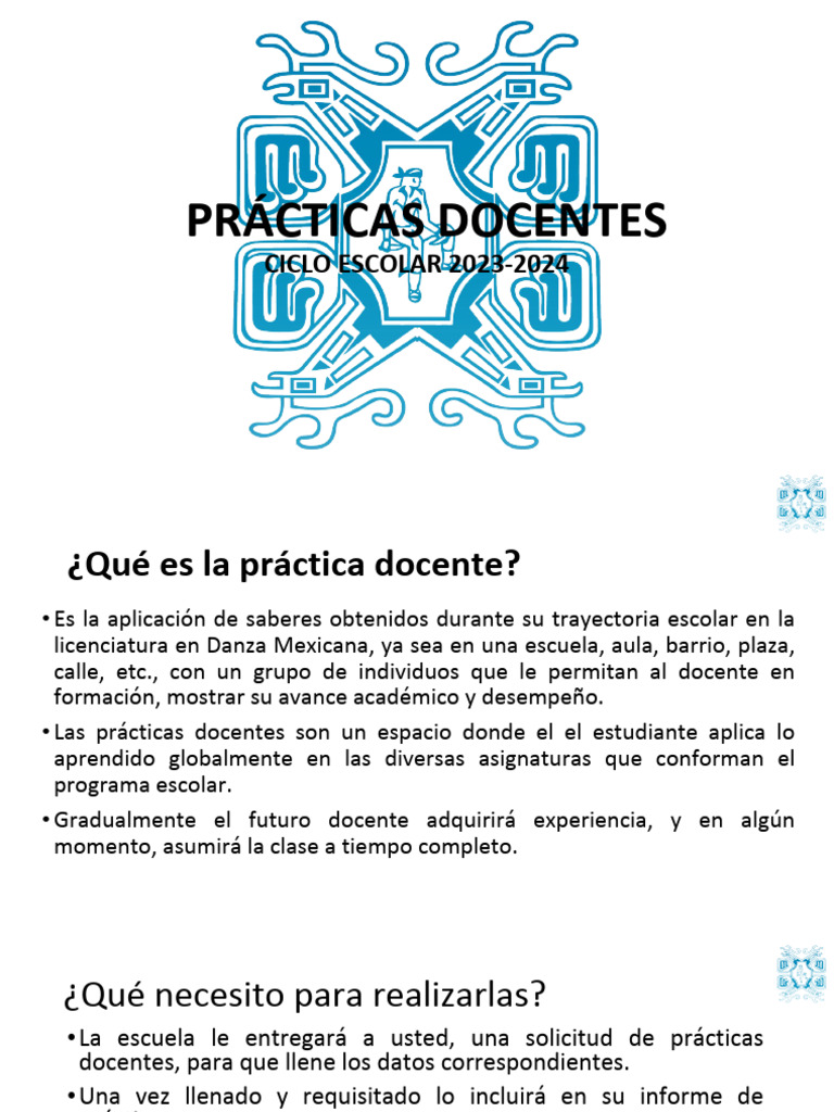 Practicas Docentes Esc de La Danza PDF | PDF | Evaluación | Aprendizaje