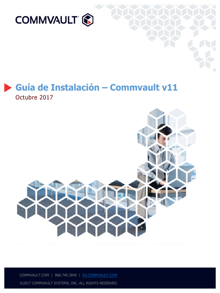 Guia Instalacion Commvaultv11 | PDF | Software | Caché (Computación)