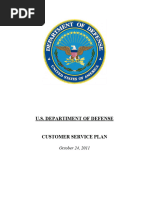 DoD Customer Service Plan