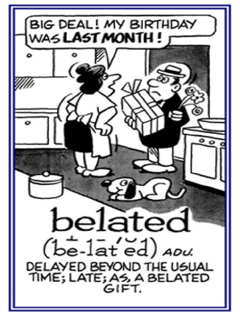 Belated 1 | PDF
