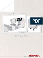 Bernina 500E Sewing Machine Instruction Manual