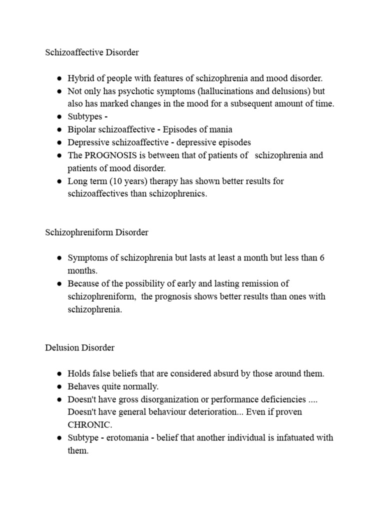 Schizoaffective Disorder | PDF