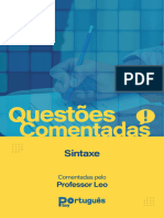 Ebook Questões Sintaxe