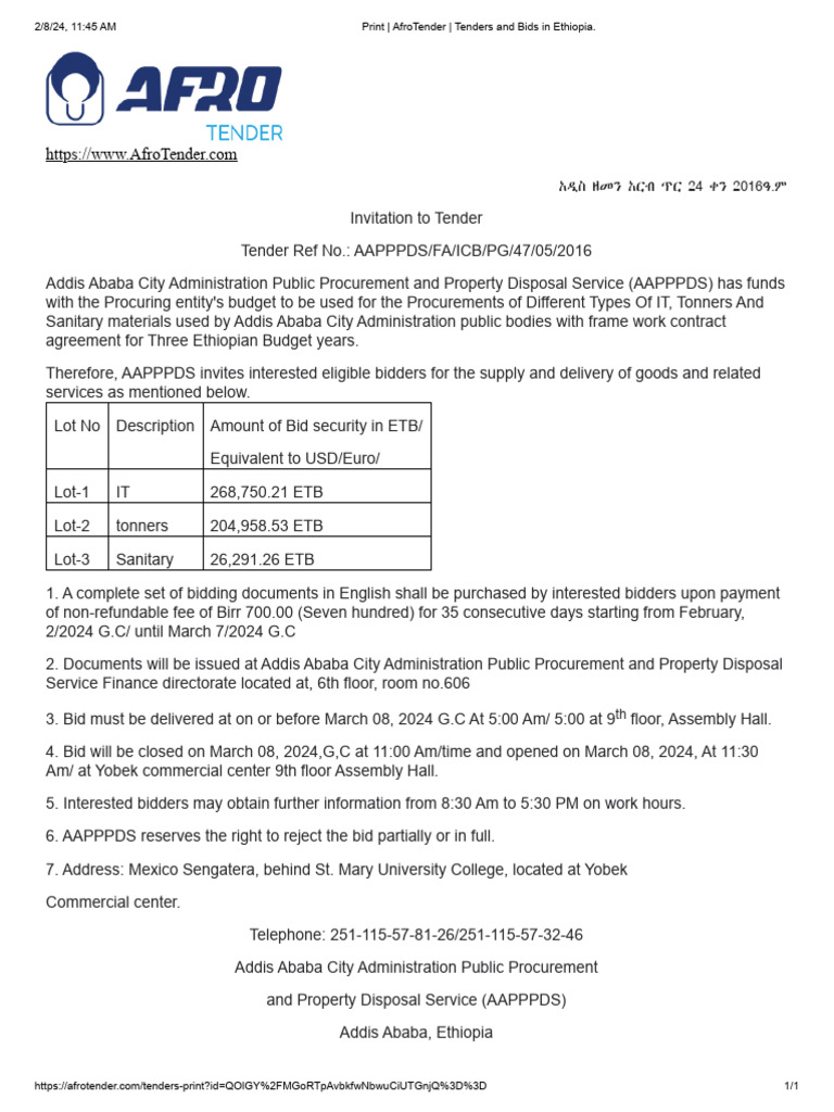 Addis Ababa visual data 3