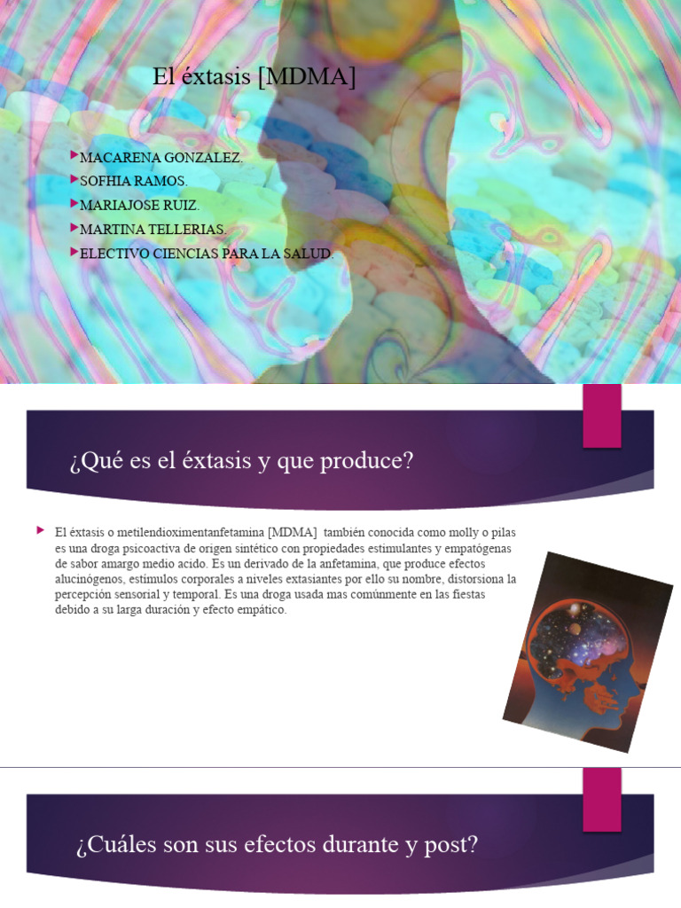 Efectos y consumo del éxtasis (MDMA) | PDF | Mdma | Trastorno depresivo ...