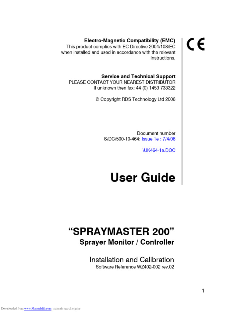 Rds Ratemaster 200 (EN) | PDF | Valve | Flow Measurement