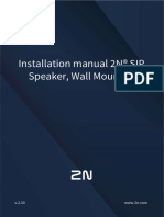 2N SIP Speaker Wall Mounted Manual EN 2.10