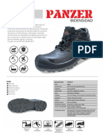 Ficha Técnica Zapato Panzer Bidensidad Hilo Plomo