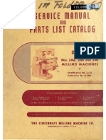 Cincinnati MI ML Service and Parts 1957 v4