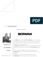Bernina Activa 135 Sewing Machine Instruction Manual