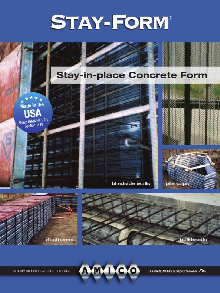Stay Form Catalog | PDF | Strength Of Materials | Sheet Metal