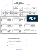 8 Sinif 2 Unite Teen Life Vocabulary Grammar Quiz